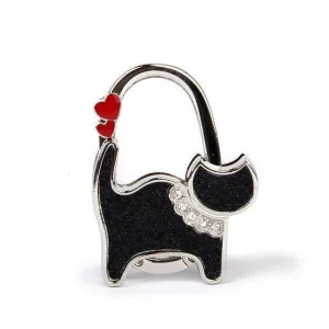 10 Designs, Cat Foldable Bag Rhinestone Hanger hook