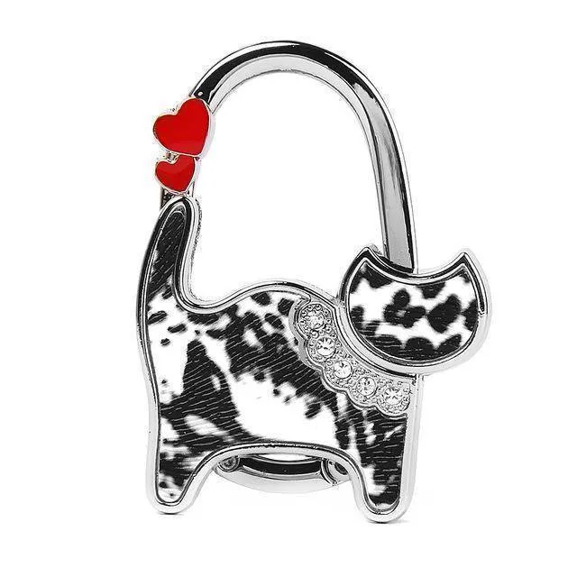 10 Designs, Cat Foldable Bag Rhinestone Hanger hook