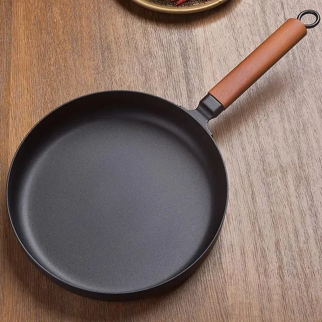 10" Black Vintage Style Cast Iron Non-stick Frying Pan