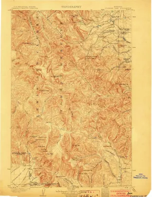 1903 Coopers Lake, MT - Montana - USGS Topographic Map