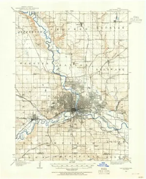 1905 Des Moines, IA  - Iowa - USGS Topographic Map