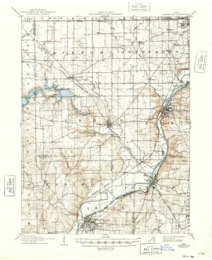 1908 Miamisburg, OH - Ohio - USGS Topographic Map