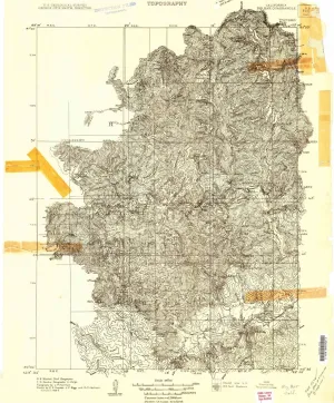 1909 Big Bar, CA - California - USGS Topographic Map