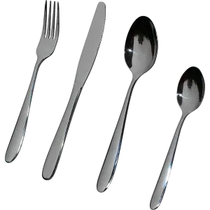 32-Piece Gleaming Stainless Steel Cutlery Set