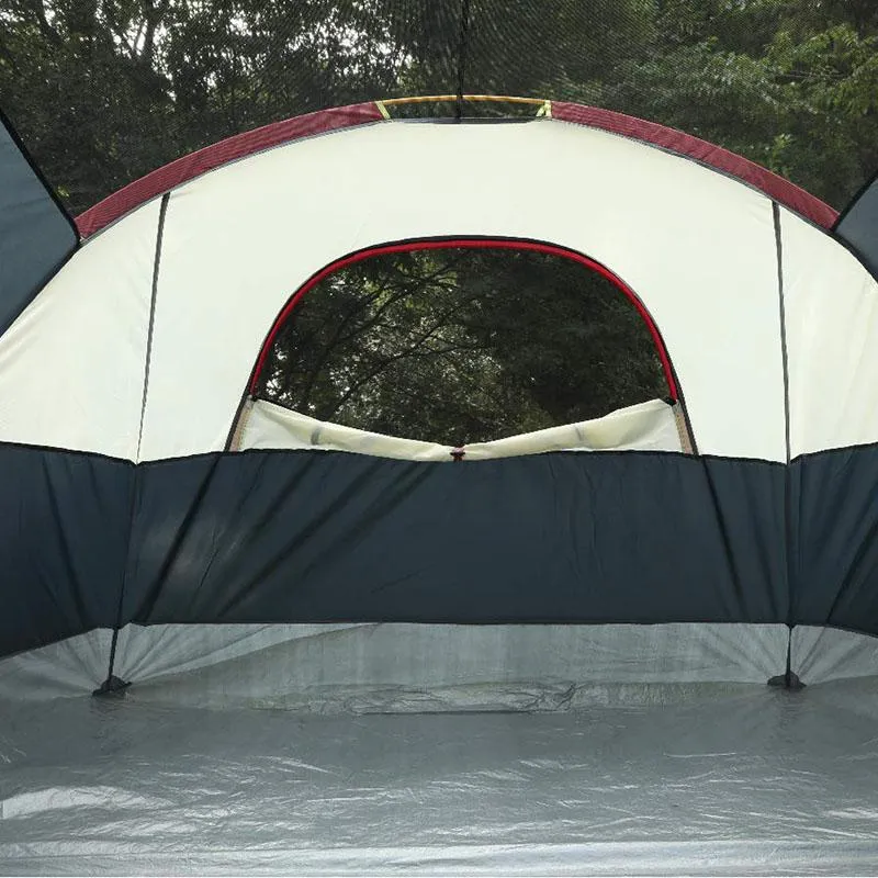 ALPHA CAMP 6 Person Camping Tent Extended Dome Design