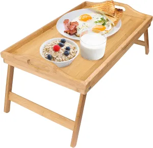 Bamboo Foldable Bed Table or Serving Tray