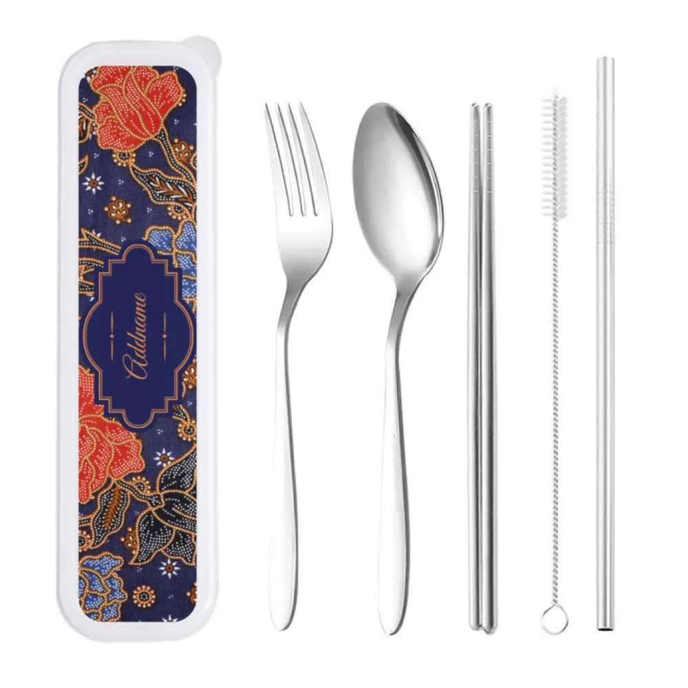 Batik Series Cutlery Set [FREE Custom Add Name]