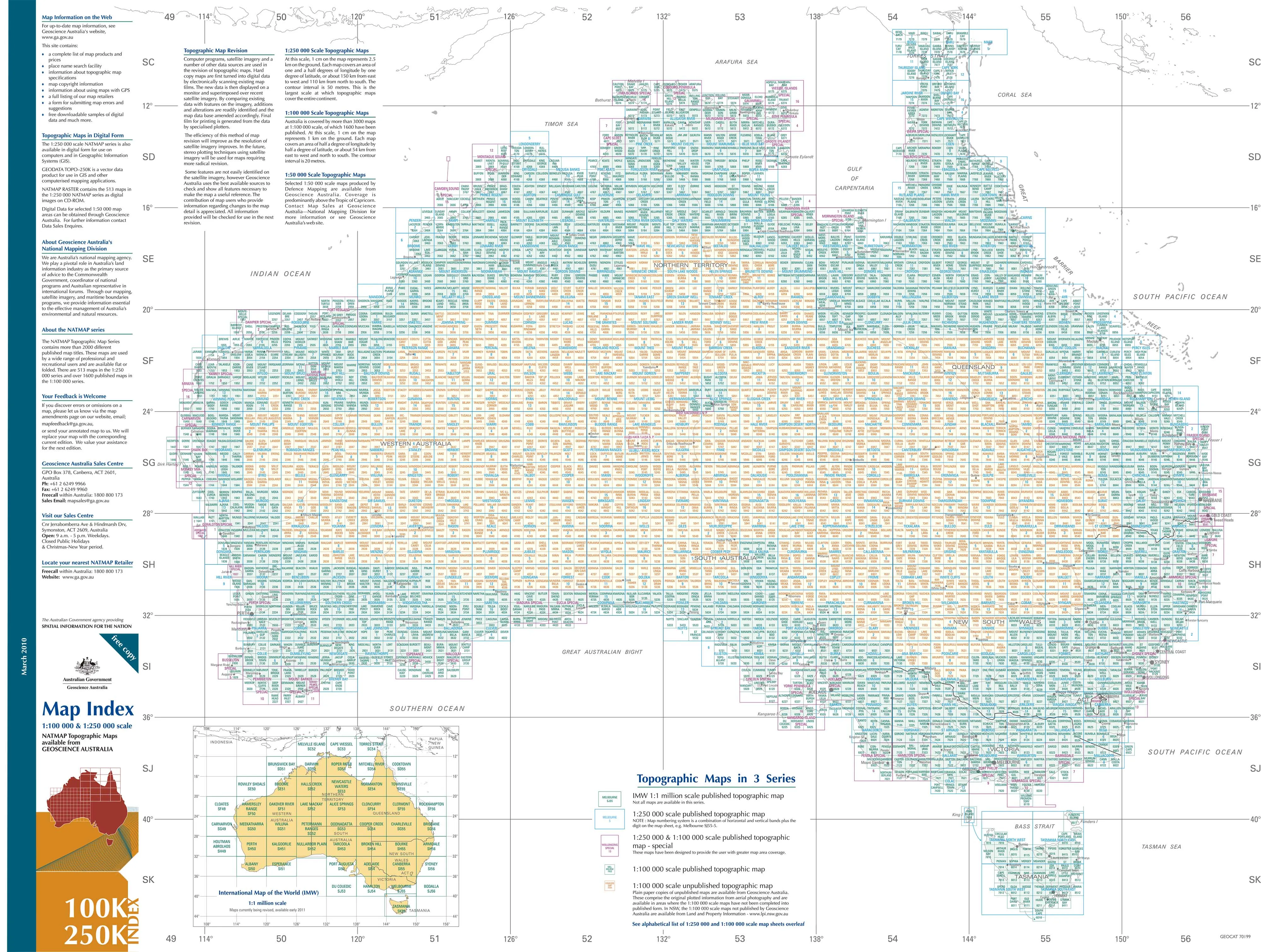 Birdsville G5405 AUSTopo 1:250,000 Map