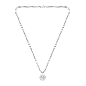 BOSS North Sliver Compass Necklace