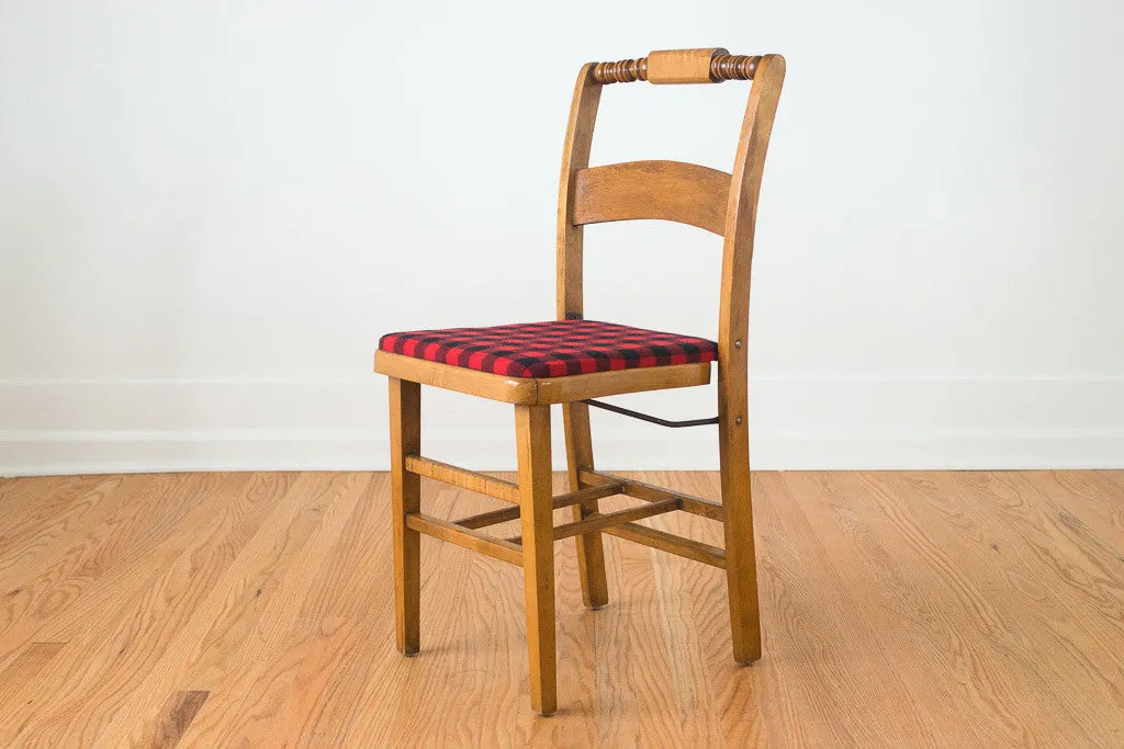 Buffalo Plaid Folding Chairs