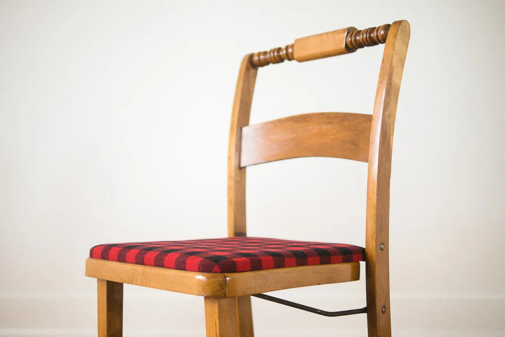 Buffalo Plaid Folding Chairs