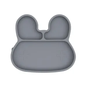 Bunny Stickie Plate Grey