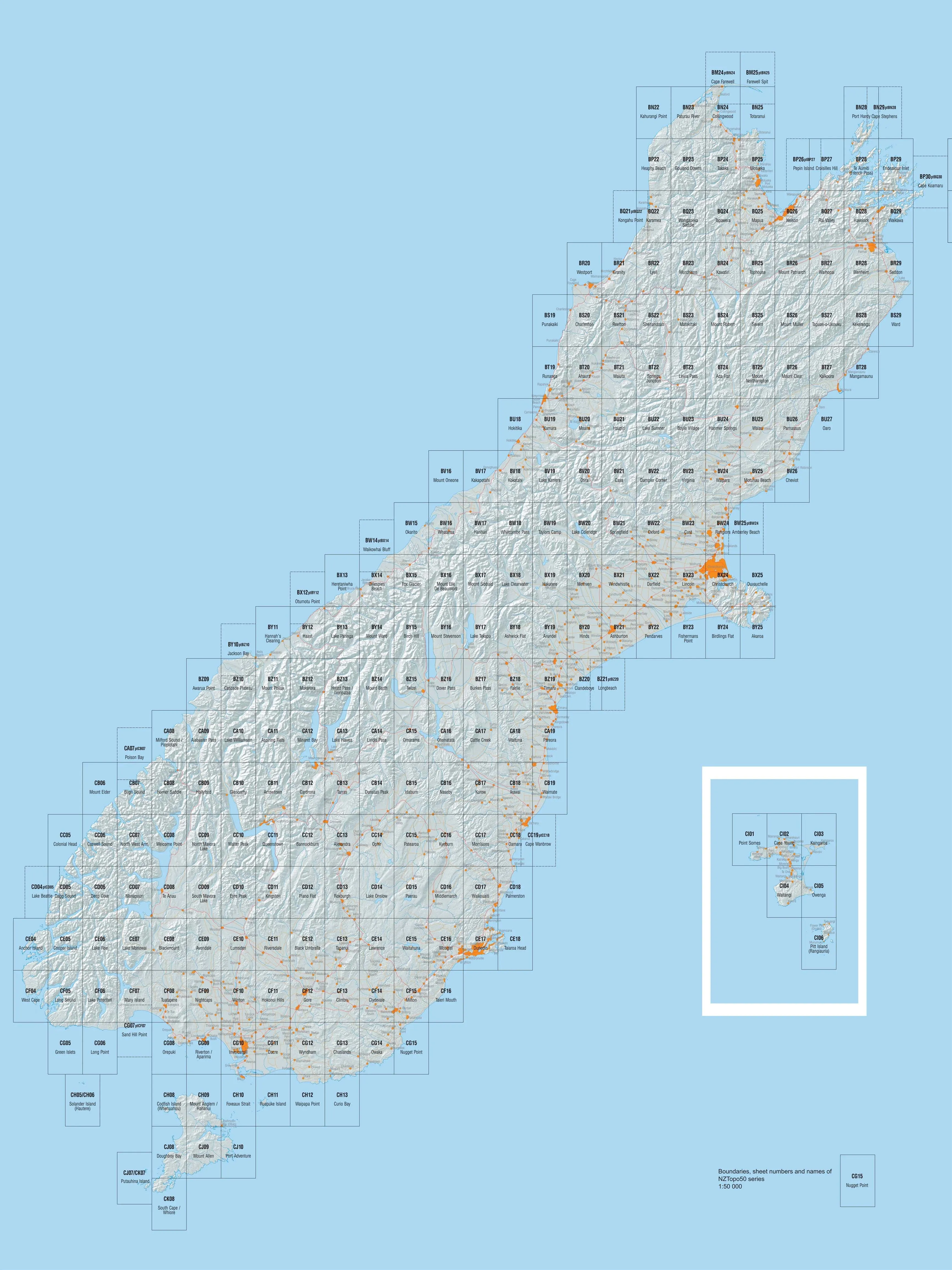 BW19 - Taylors Camp Topo50 map