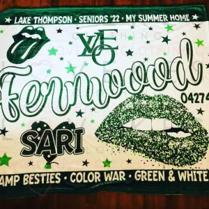 Camp Fernwood Custom Fleece Blanket