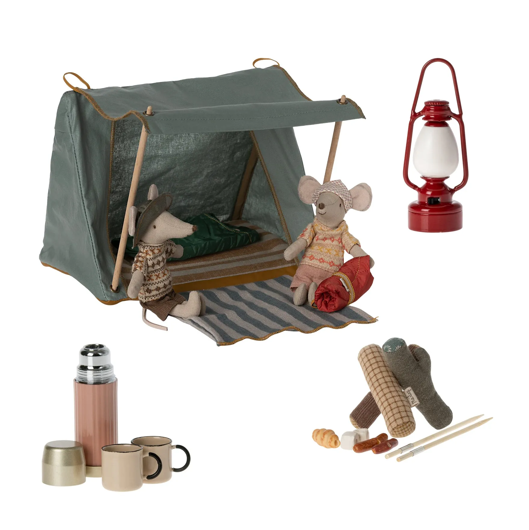 Camping Mice With Tent