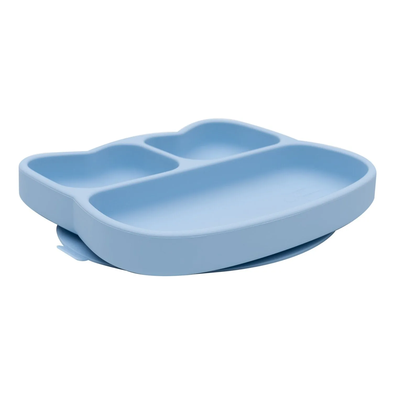 Cat Stickie Plate Powder Blue