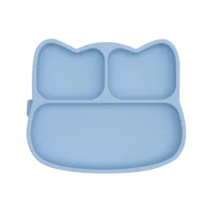 Cat Stickie Plate Powder Blue