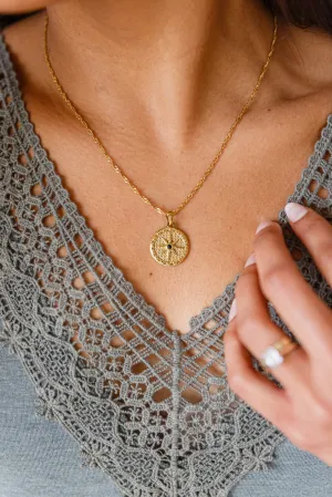 Compass To My Heart Necklace