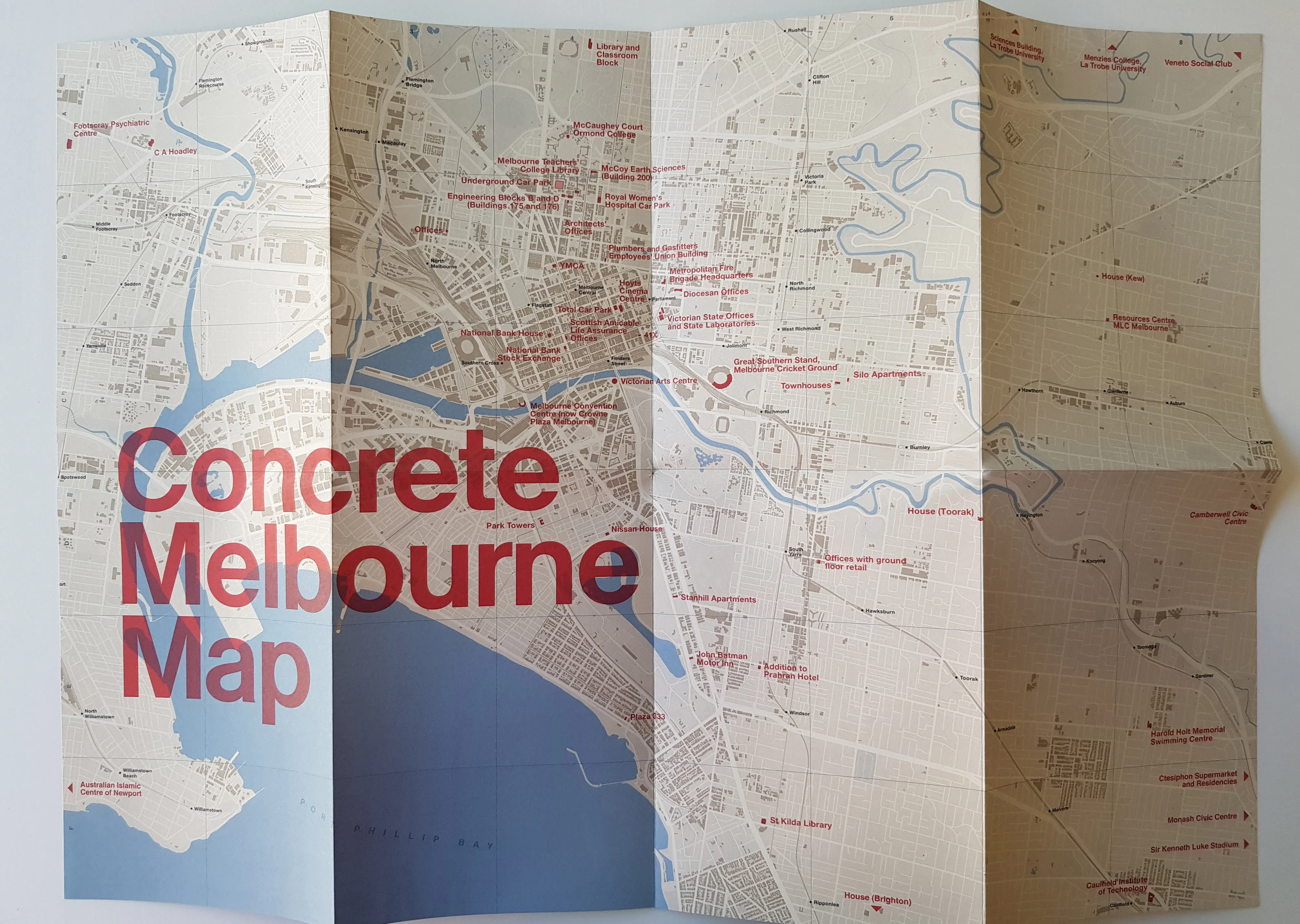 Concrete Melbourne Map