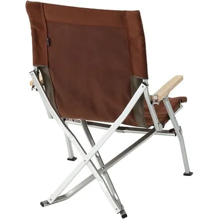 Folding low beach chair Snow Peak, brown