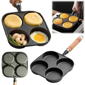 Four-Hole Frying Pan Non-Stick Pan