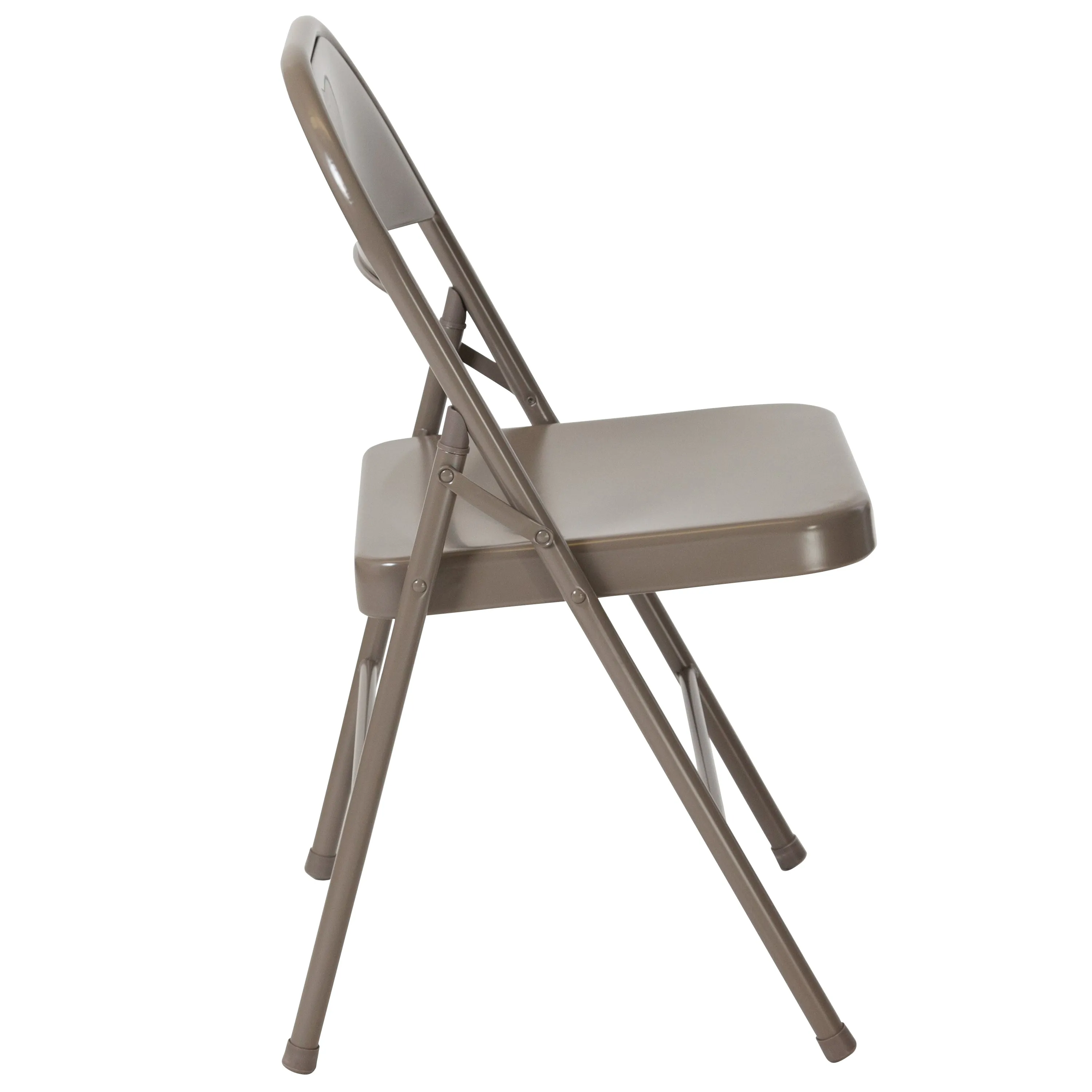 Gray Metal Folding Chair 2-BD-F002-GY-GG