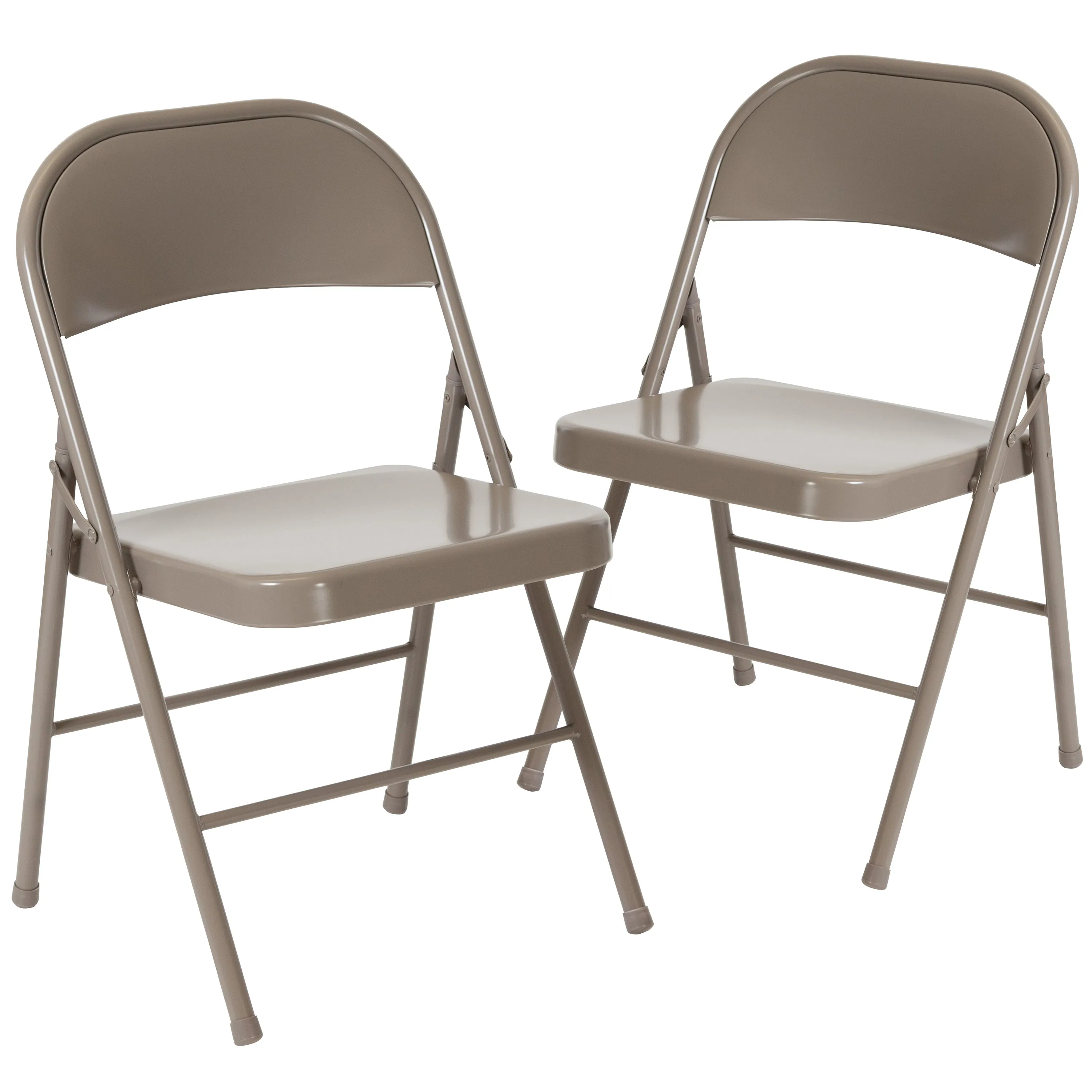 Gray Metal Folding Chair 2-BD-F002-GY-GG