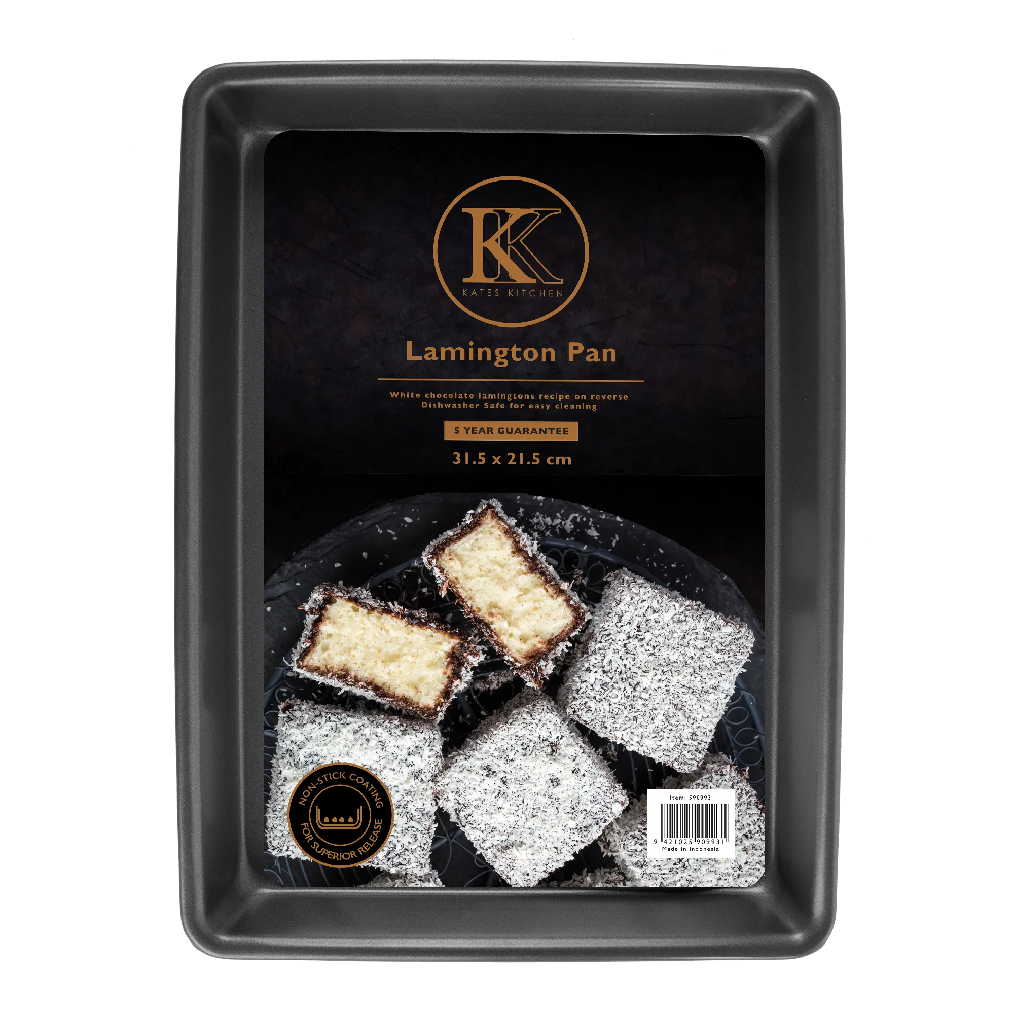 Kates Kitchen Lamington Pan 31.5 X 21.5 X 3 Cm