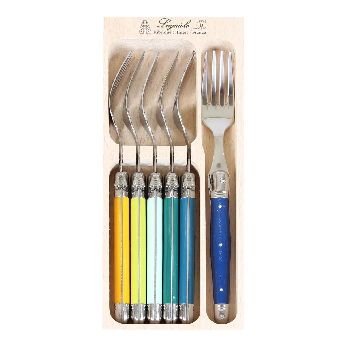 Laguiole André Verdier Set of 6 Forks