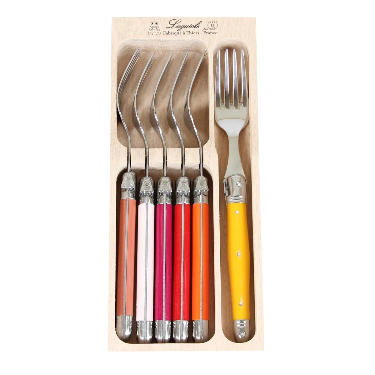 Laguiole André Verdier Set of 6 Forks