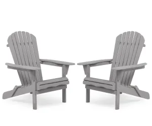 Lounge Patio Chair For Garden Outdoor Wooden Folding Adirondack Chair (Set of 2) Solid Cedar Wood Lounge Patio Chair For Garden