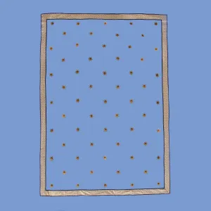 Maharaja 1.5m Wall - Gold Star - Celeste Blue