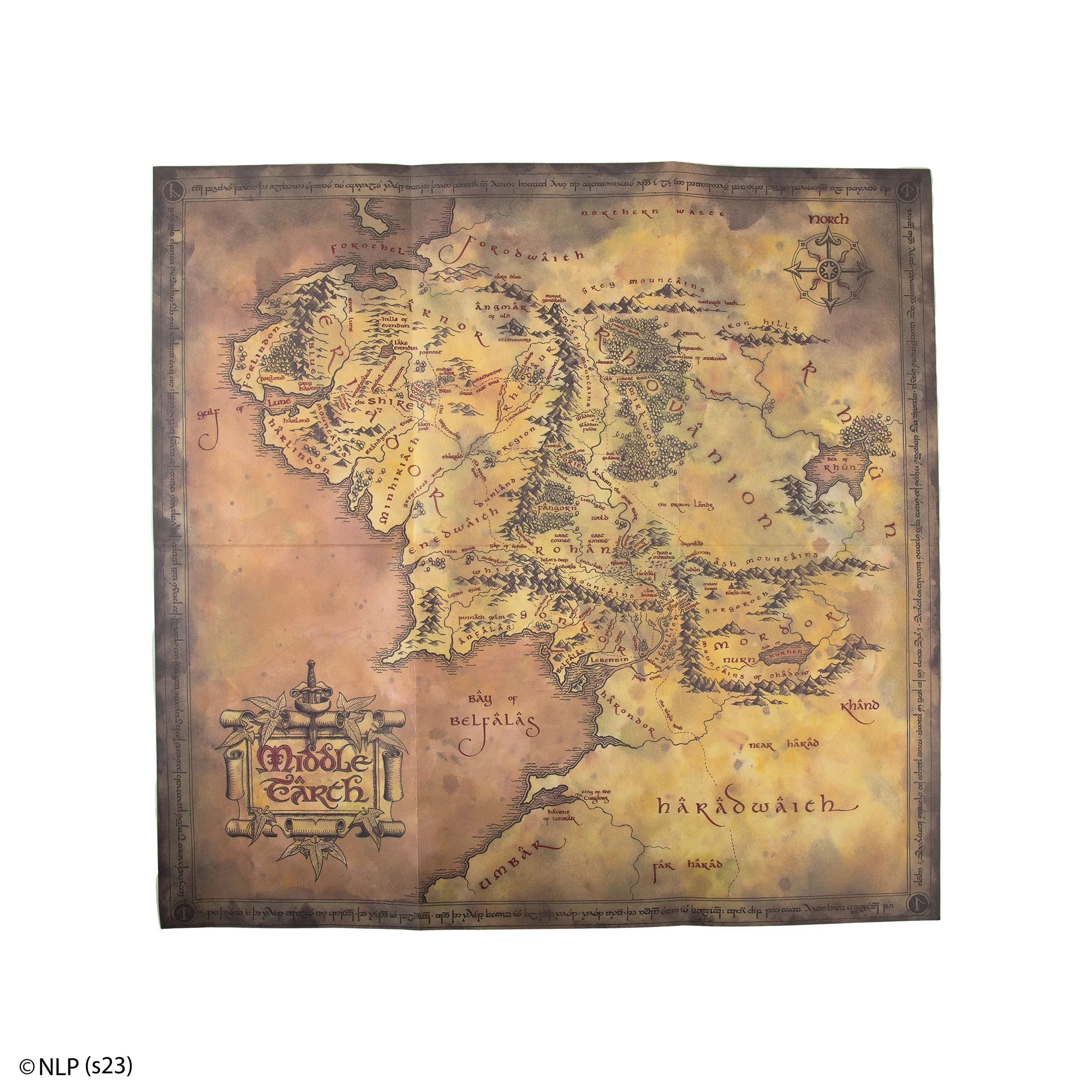 Middle-Earth Hardcover Notebook with foldable map