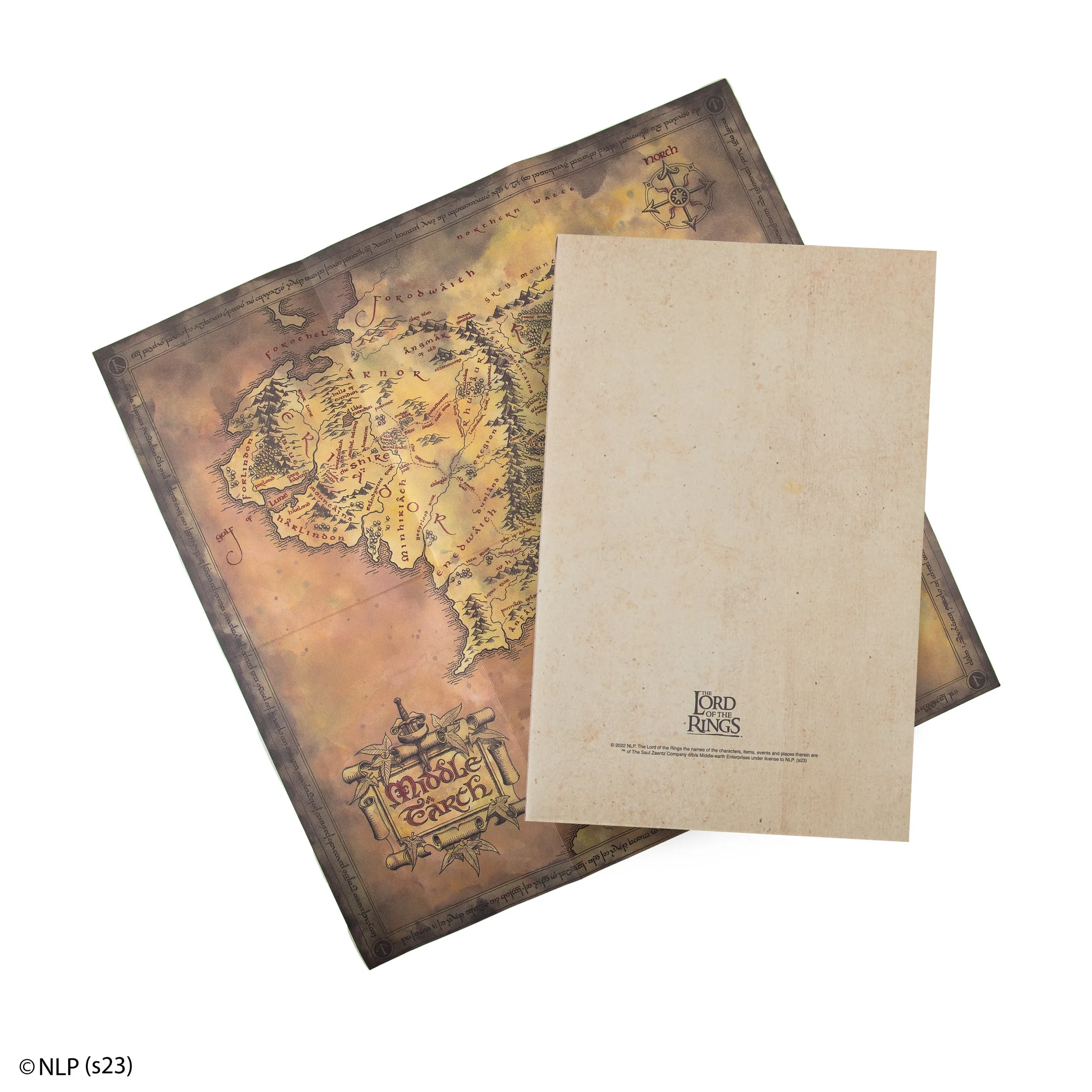 Middle-Earth Hardcover Notebook with foldable map