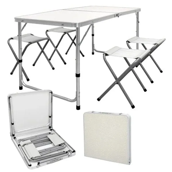 Outdoor Camping Picnic Folding Table With 4 Seats