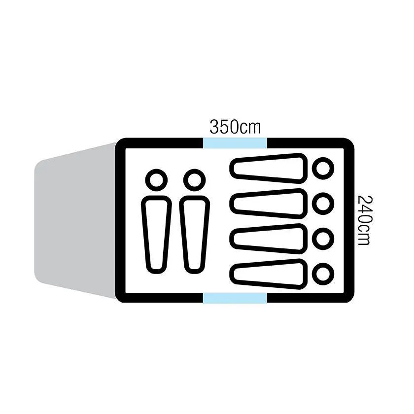 Oztrail Family 4 Person Plus Dome Tent