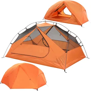 timeless Lightweight 2-Person Backpacking Tent - 4 Season Ultralight Waterproof Camping Tent, Large Size Easy Setup Tent for Winter, Cold Weather, Family, Outdoor, Hiking and Mountaineering