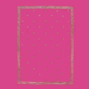 Traditional Raj 2m Wall - Gold Star - Rani Pink