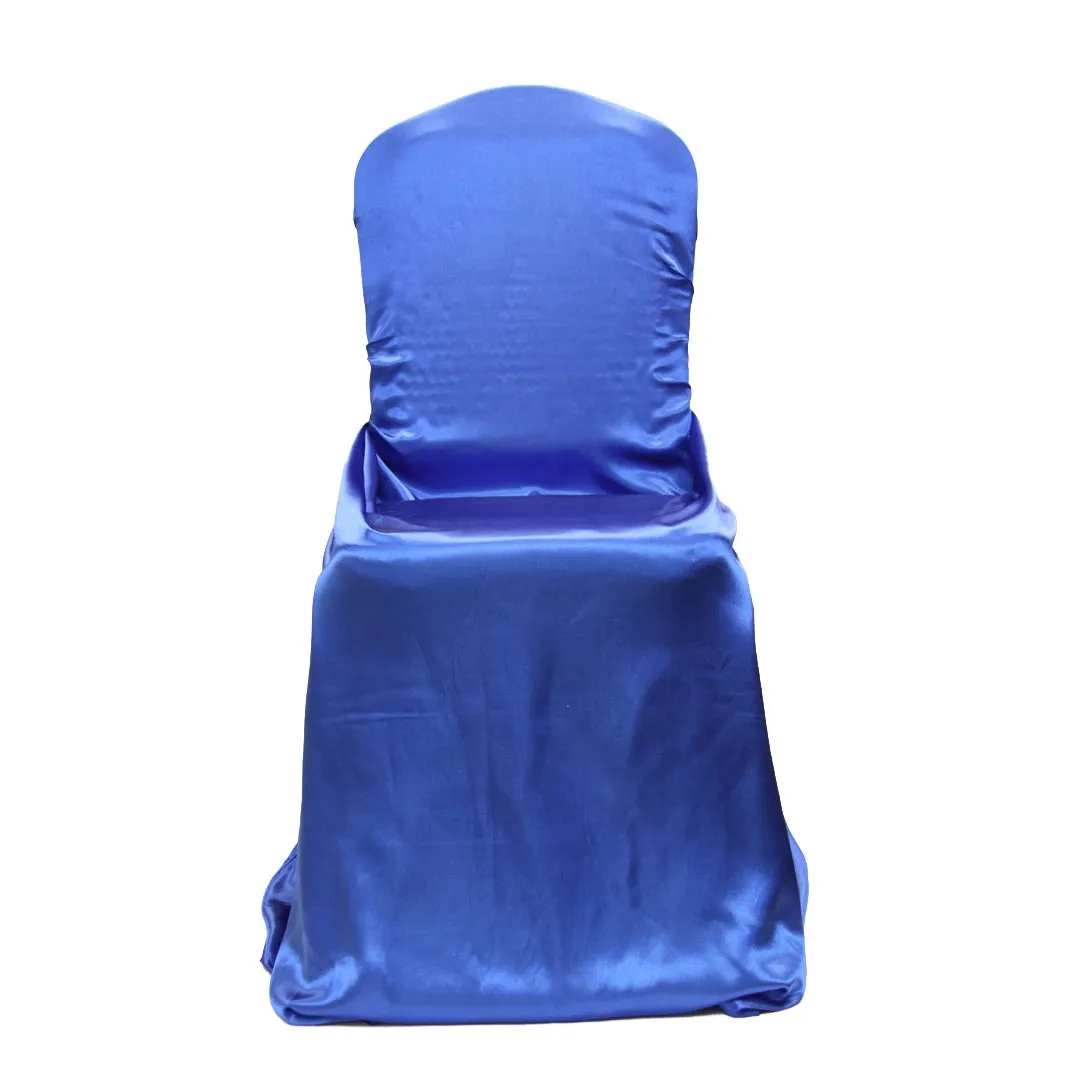 Universal Satin Self Tie Chair Cover - Royal Blue