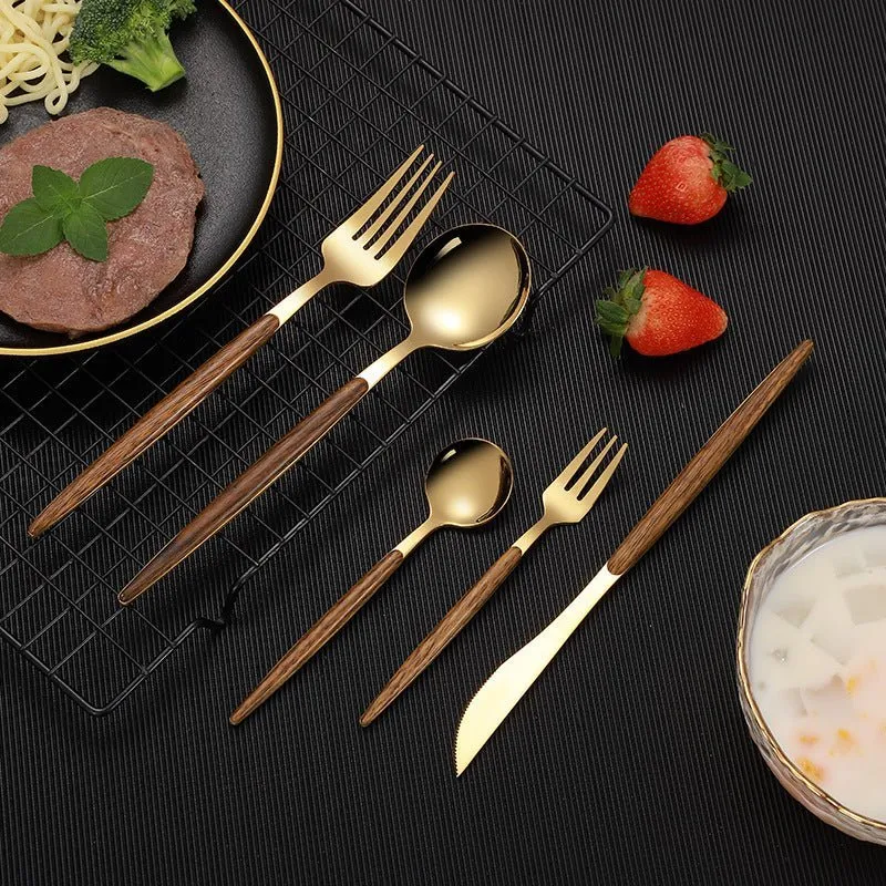 Wood Handle Stainless Steel Cutlery