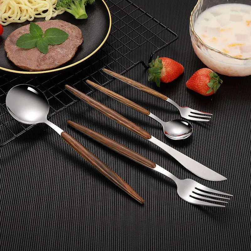 Wood Handle Stainless Steel Cutlery