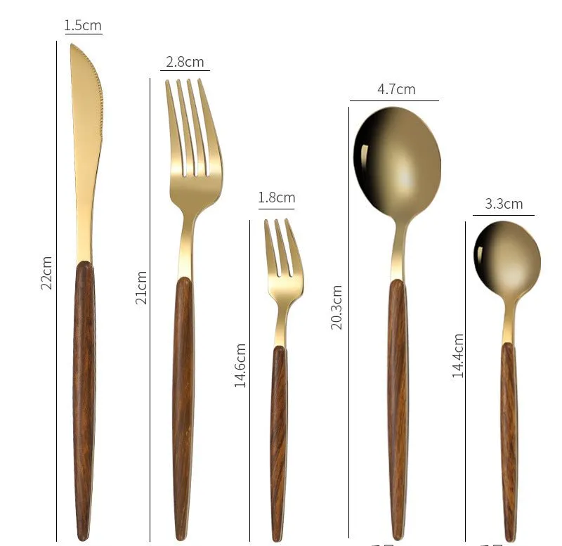 Wood Handle Stainless Steel Cutlery