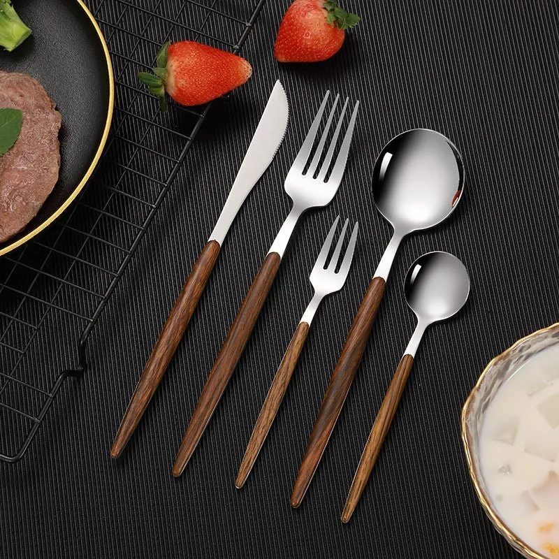 Wood Handle Stainless Steel Cutlery